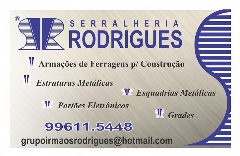 SERRALHERIA RODRIGUES  ESTRUTURAS MÉTALICAS