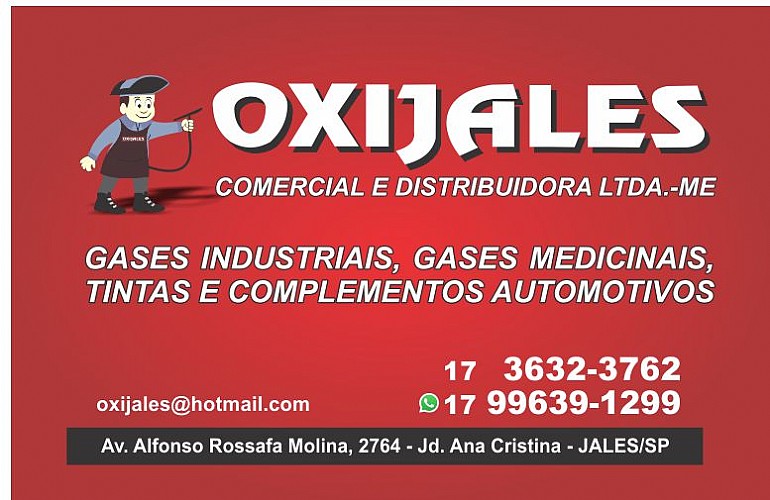 OXIJALES COMERCIO DE TINTAS E OXIGENIO MEDICIONAL