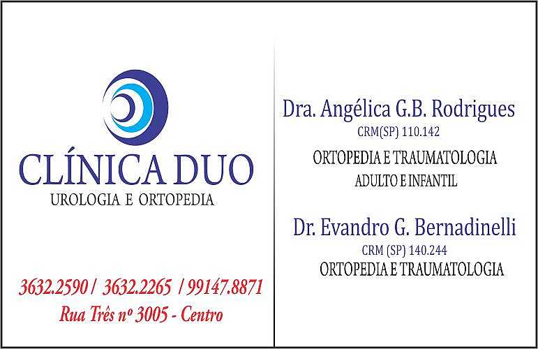 CLINICA DUO DRA ANGÉLICA G BERNADINELLI RODRIGUES 