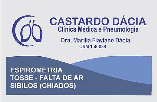 CASTARDO DÁCIA CLÍNICA MÉDICA PNEUMOLOGISTA